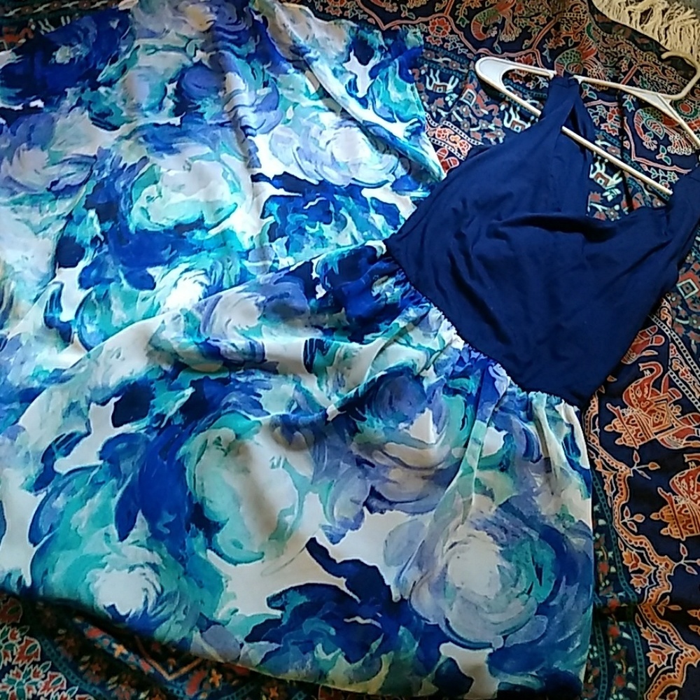 Open back maxi dress